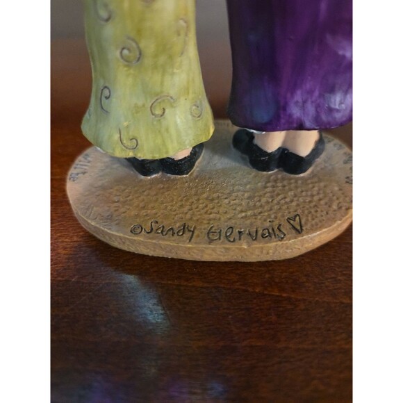 Sandy Gervais Statue If We Live to Be a Hundred & 3 Best Friends We Will Be - Picture 3 of 4